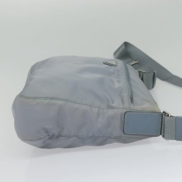 PRADA Shoulder Bag Nylon Light Blue Silver Auth BA4705 - Picture 5 of 16